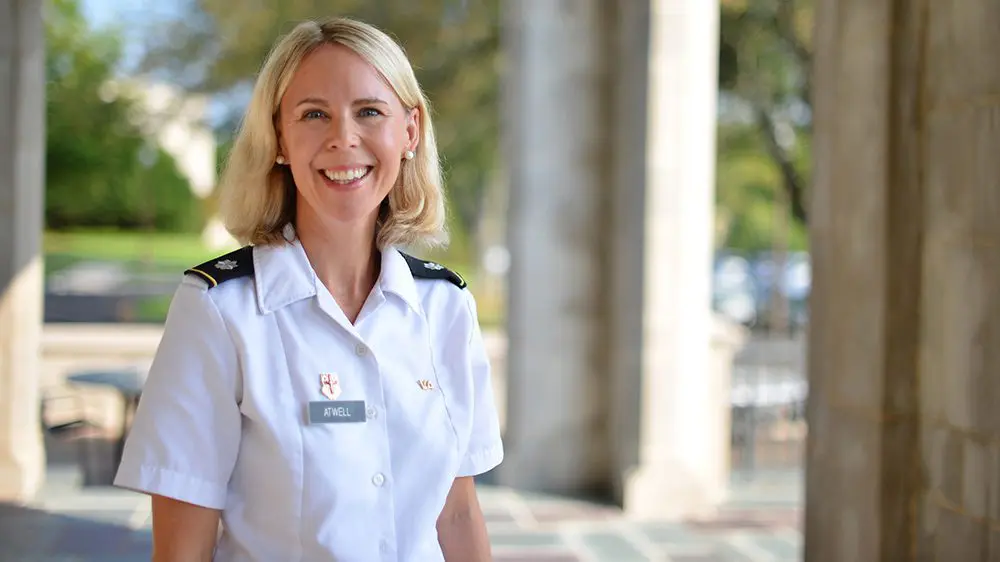 Polly Atwell smiling