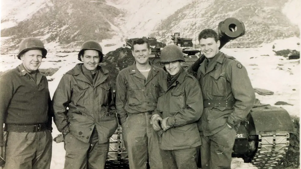 soldiers smiling