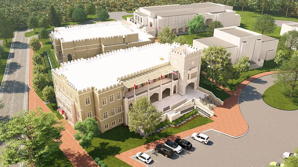 aerial digital rendering of Center for Advancement