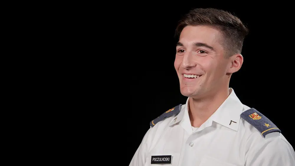 Aiden Psczulkoski smiling