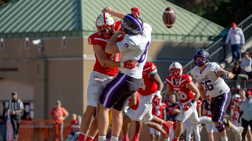 football players mid-play