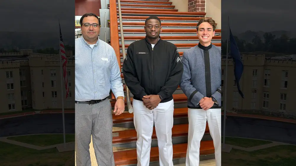 cadets and professor