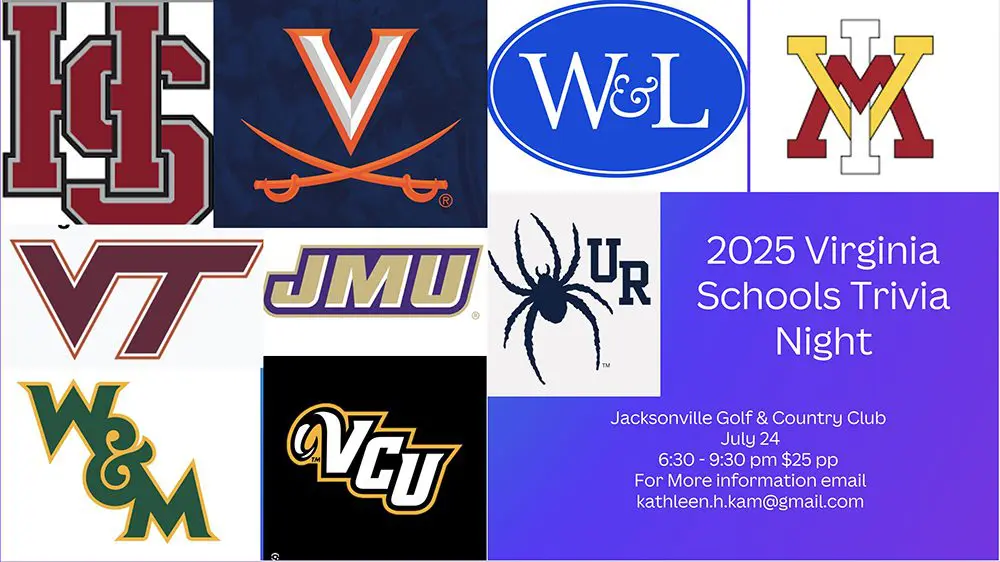 NE Florida – Jacksonville Chapter Virginia Schools Trivia