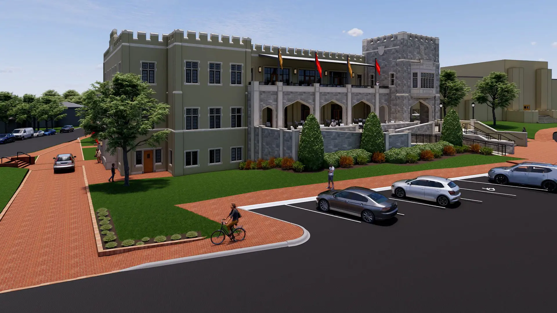 A rendering of the new center for advancement