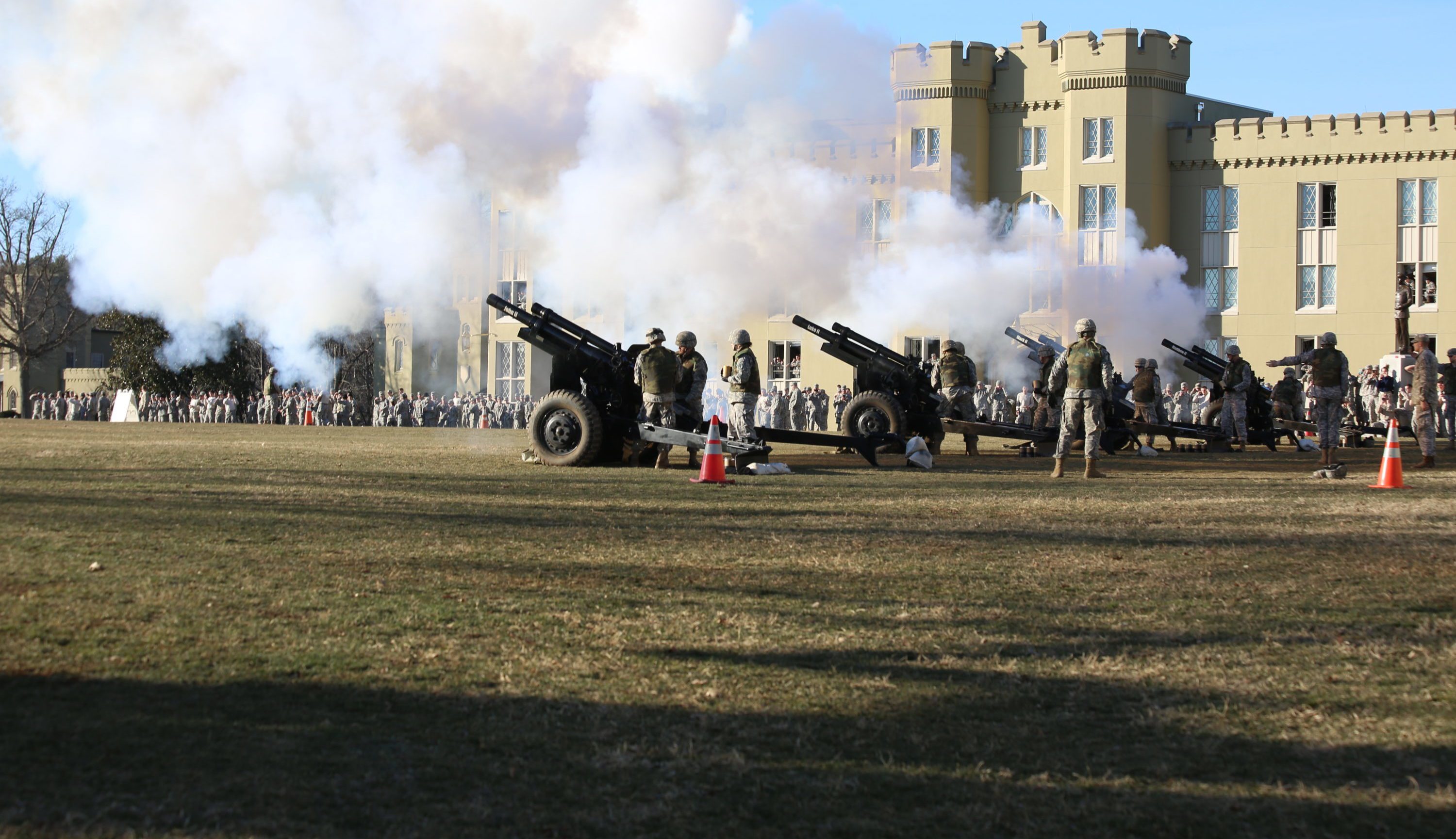 wake-up call from the cannon