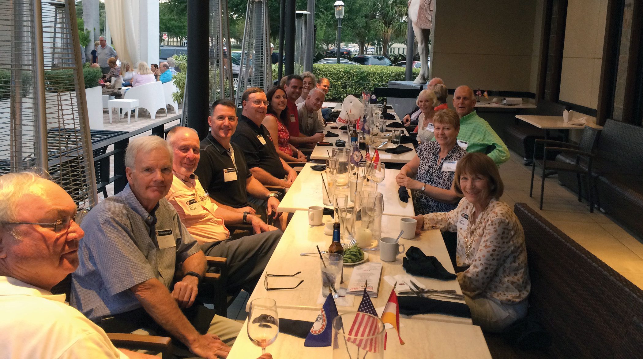 Southern Florida Alumni at dinner event