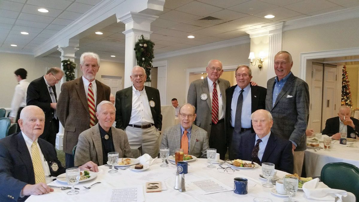 vmi alumni sitting around table