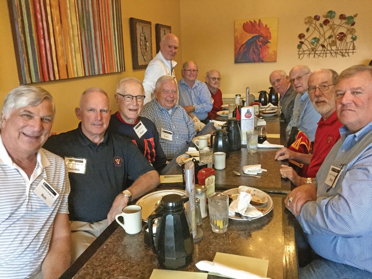 Central NC chapter alumni at breakfast