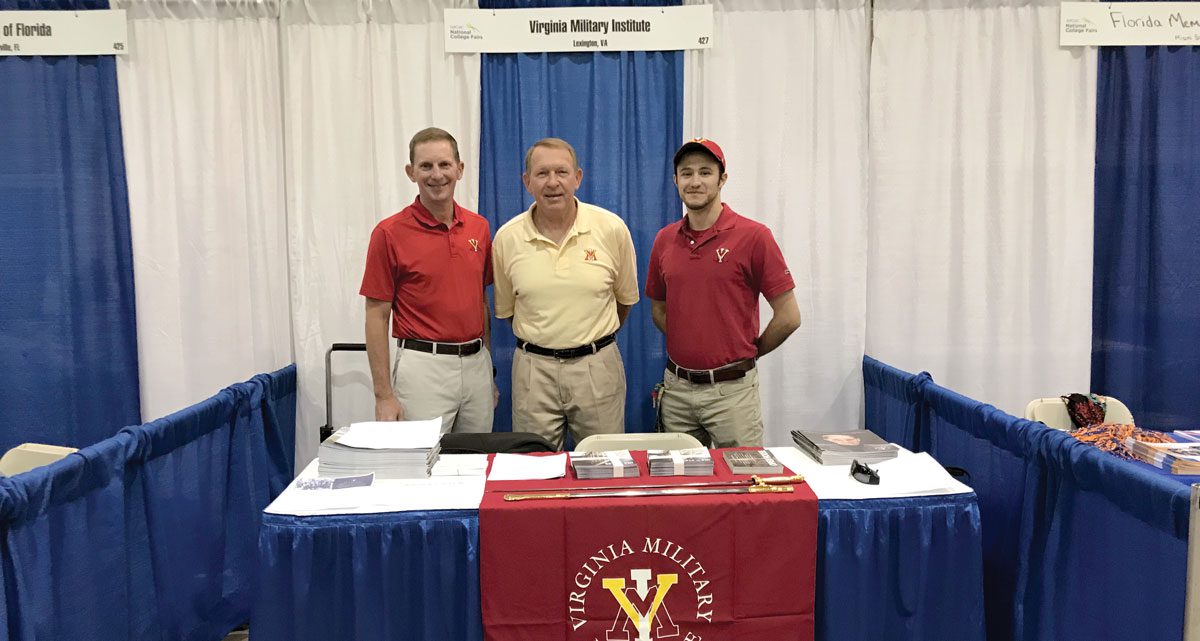 Tampa alumni at chapter booth event