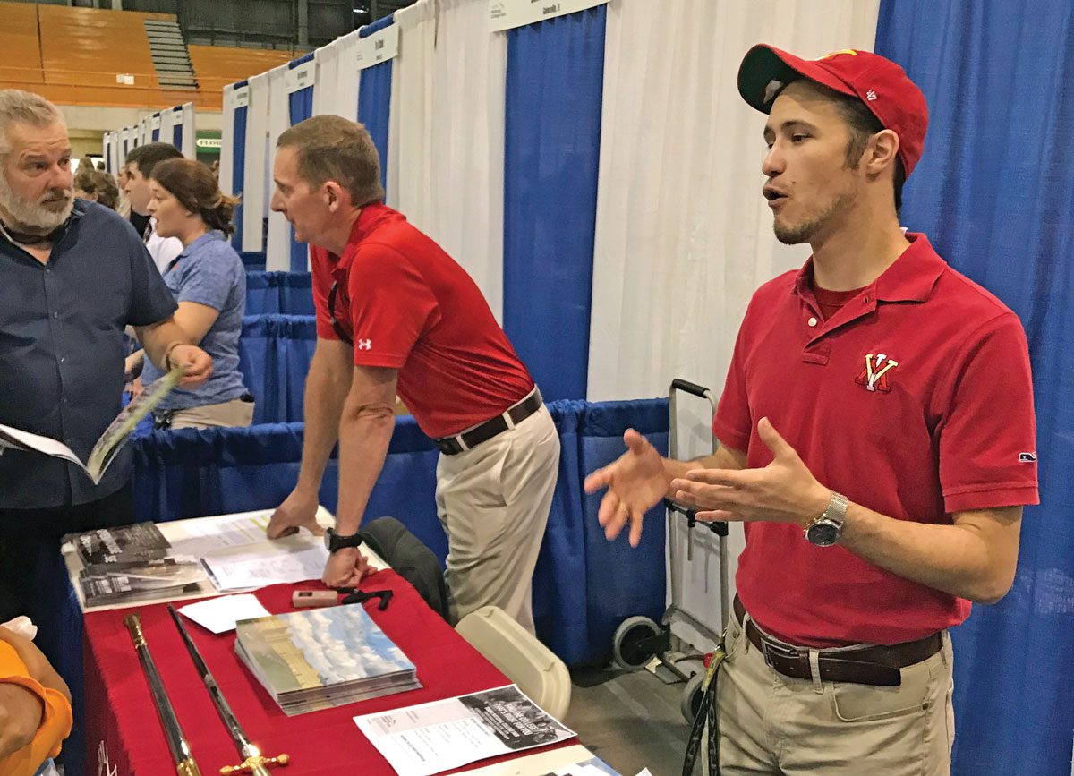 Tampa alumni at chapter booth