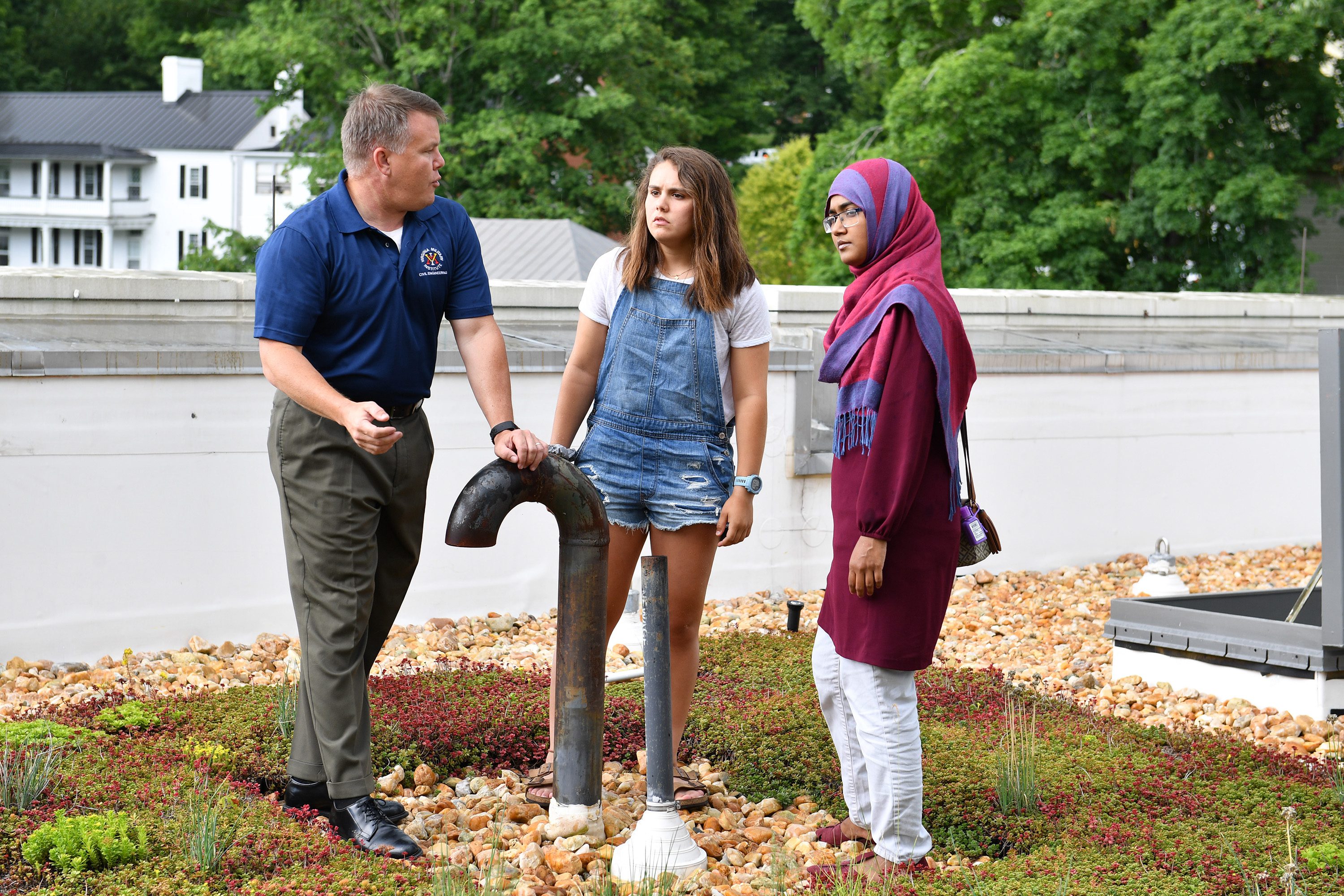 Maj. Paul Ackerman explaining water system