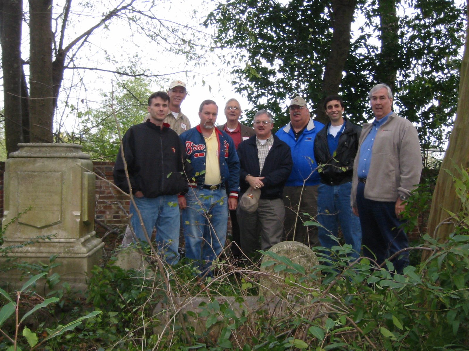 Augusta chapter alumni at Carmichael Cemetery
