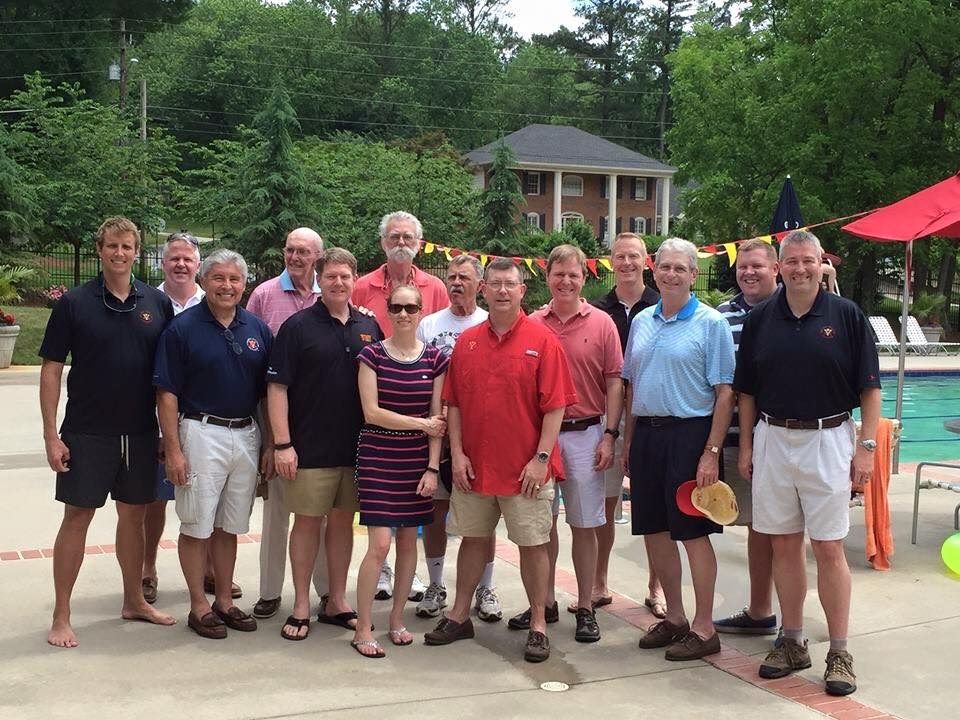 Atlanta chapter alumni standing at New Market Cookout