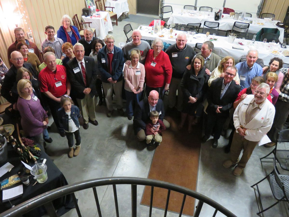 Upstate Pigsah chapter alumni at wine tasting