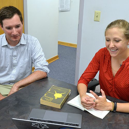 Maj. Steve Knepper and Cadet Krystal Graves ’20