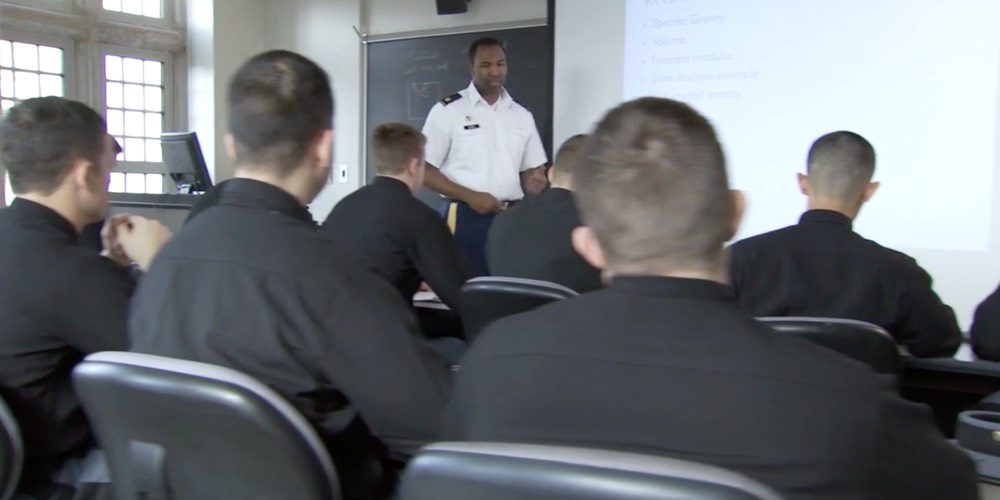 VMI faculty teaching Cadets