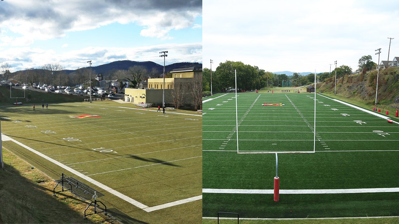 Photo of old and new Fiorini Field