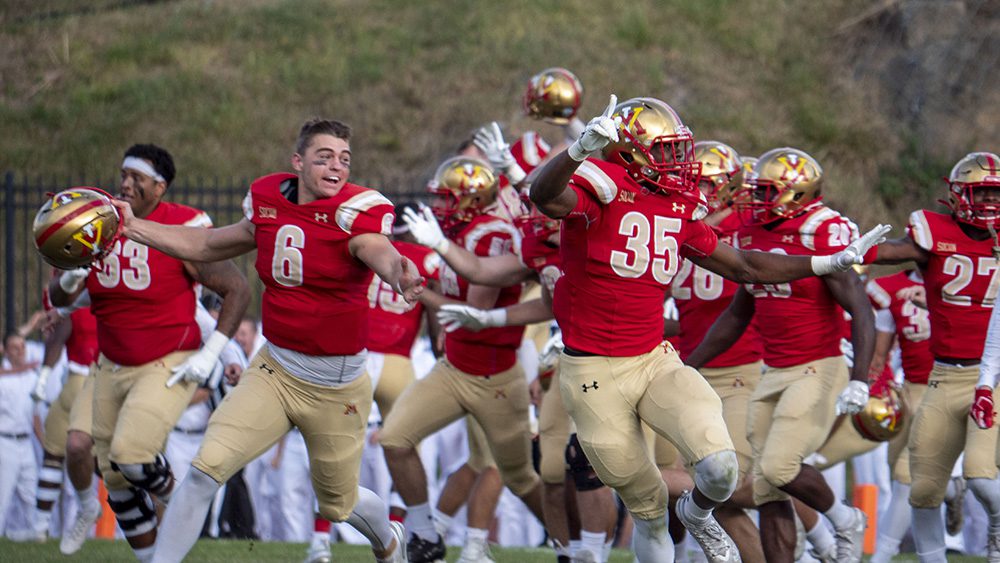 football team celebrating