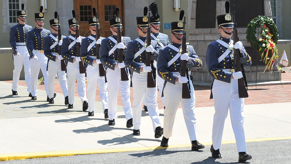 Cadets marching in New Market Parade