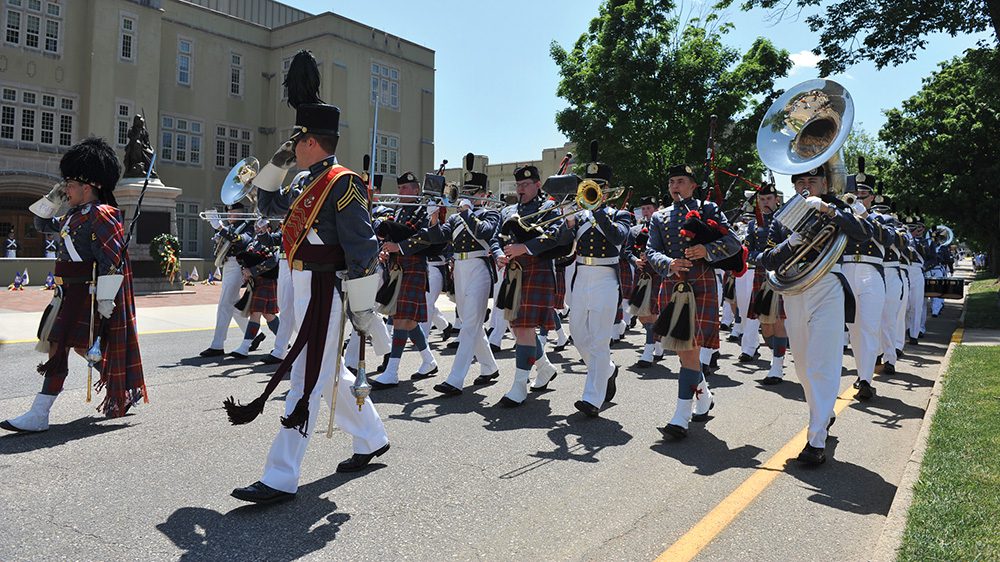 Cadets marching in New Market Parade