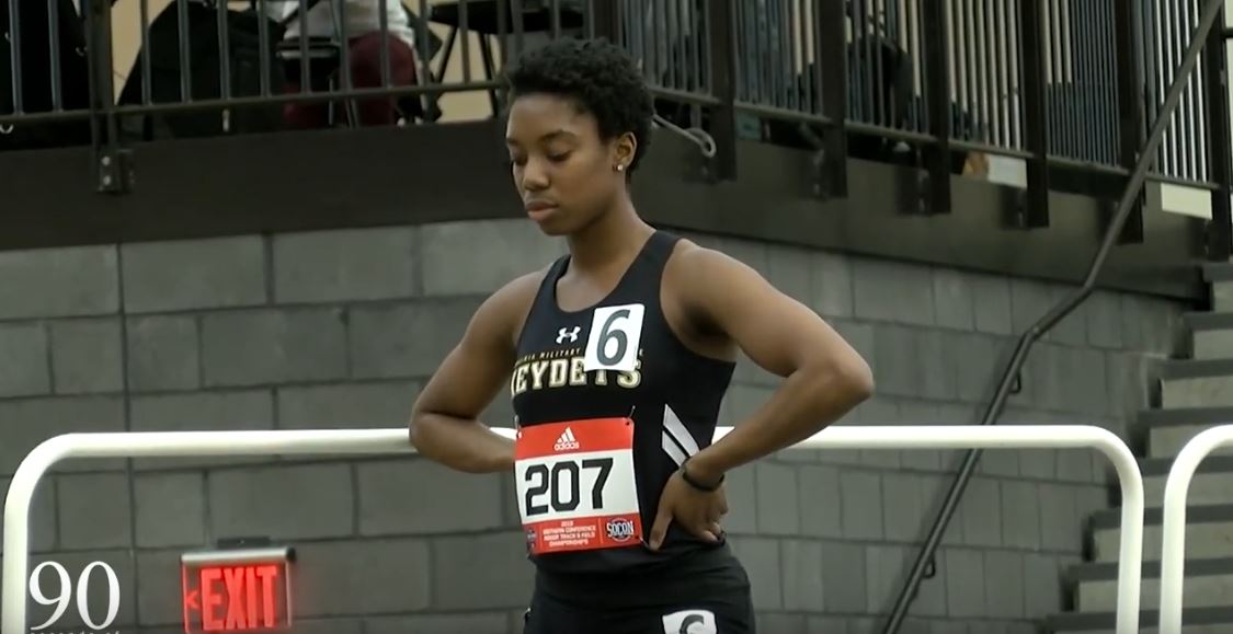 track athlete in uniform