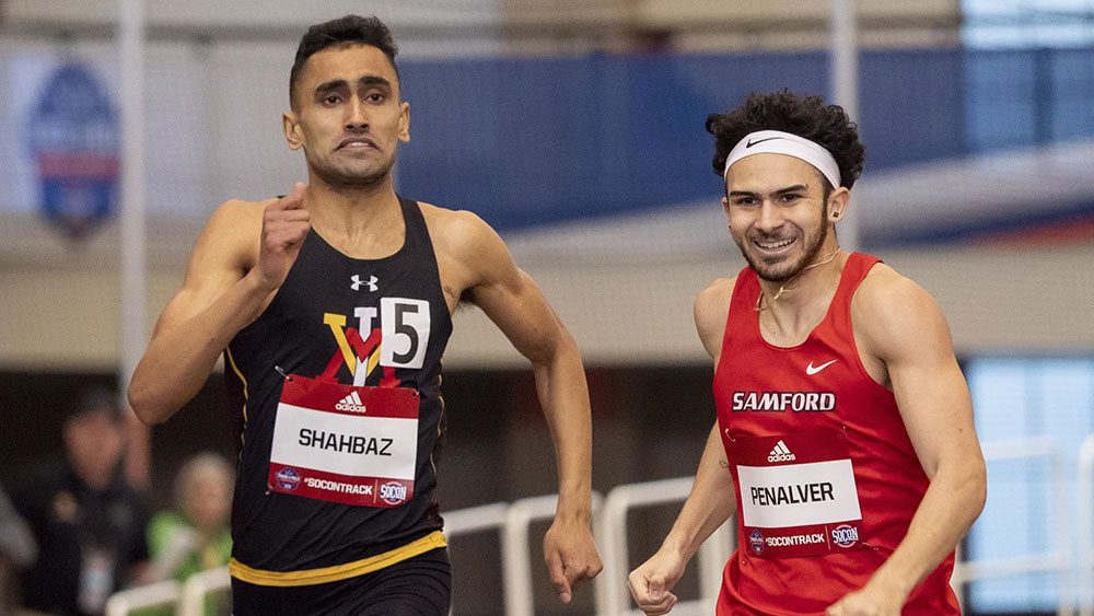 track athletes running