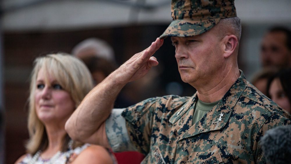 soldier saluting