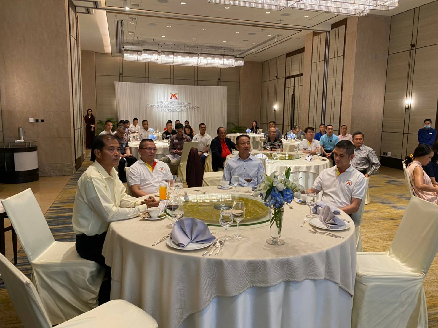 people seated at table