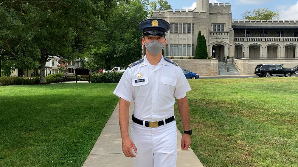 Dylan Stoltzfus walking