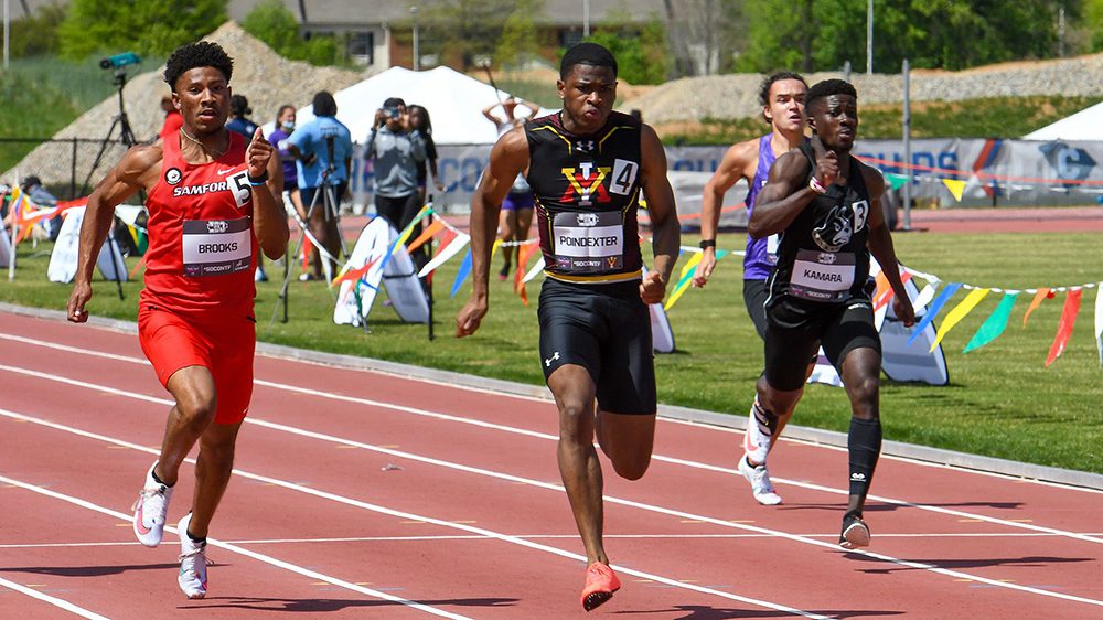 track athlete running outdoors