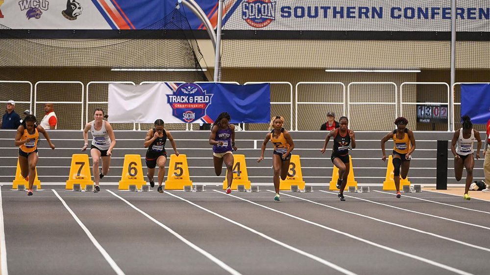 track athletes on indoor track