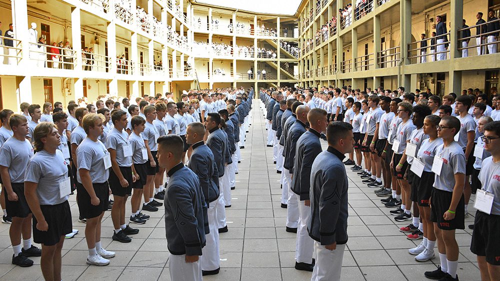 Rats and cadre lined up in new barracks for Meet Your Cadre