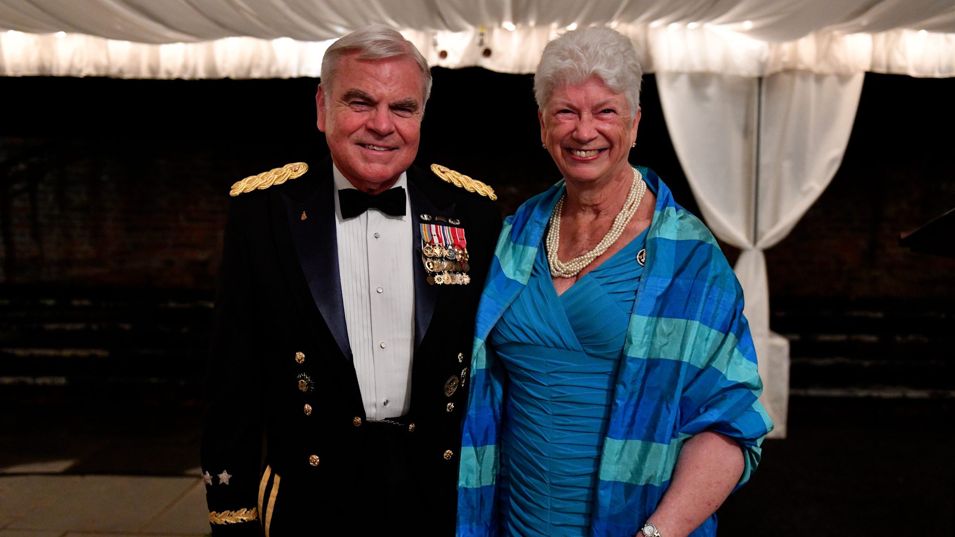 Gen. & Mrs. Peay Smiling