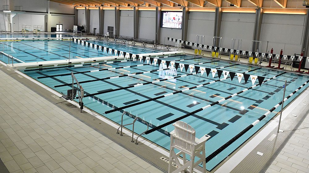 pool inside new VMI Aquatic Center