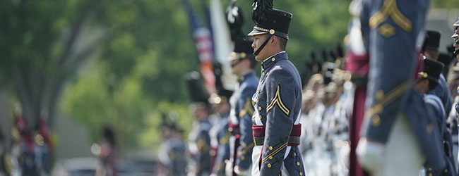 Cadet in parade