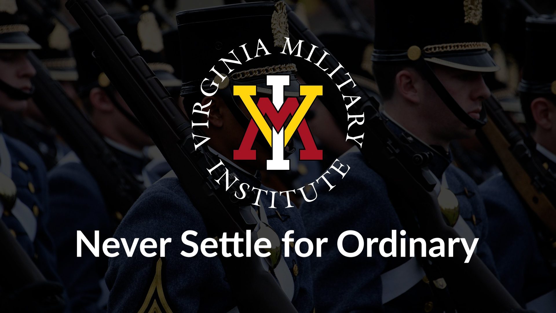 VMI logo with text Never Settle for Ordinary