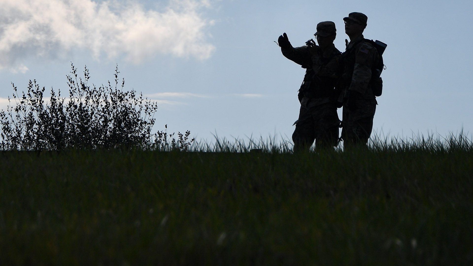 cadets in shilouette at FTX