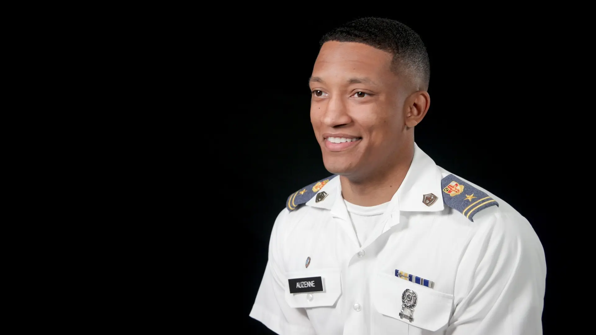 Cadet Devin Auzenne smiling