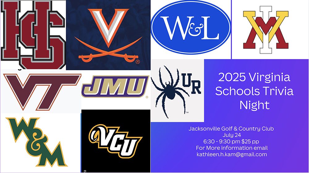 NE Florida – Jacksonville Chapter Virginia Schools Trivia