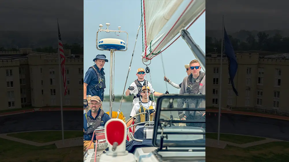 people on sail boat