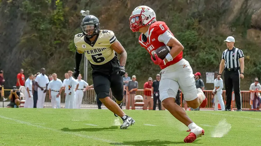 football players mid-play