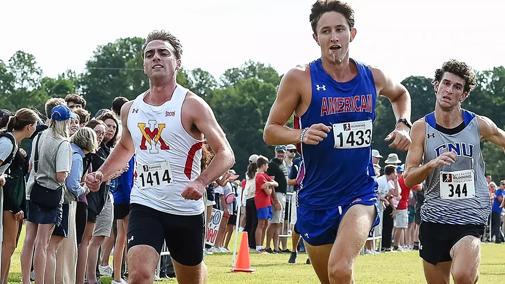 cross country athletes running